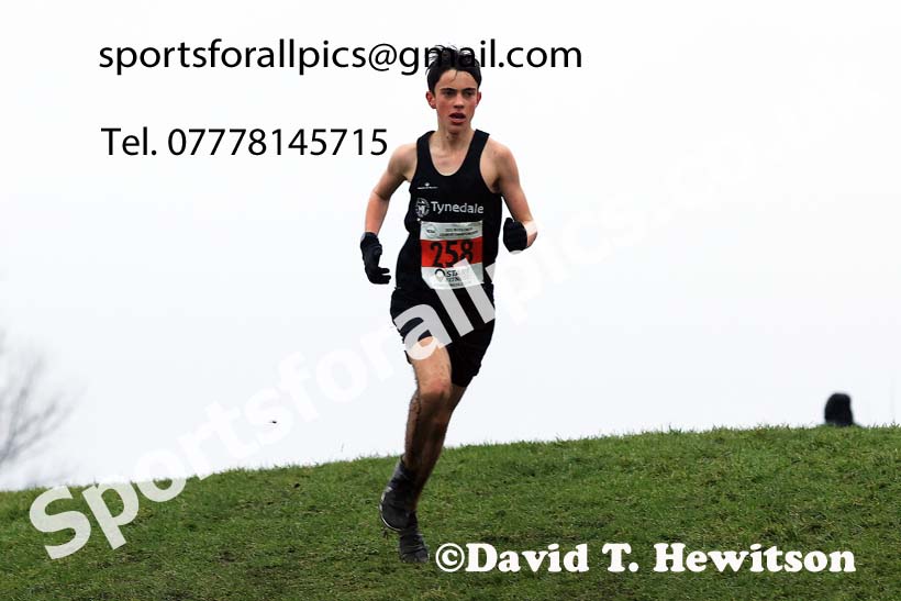 Boys under-15s 2023 North Eastern Cross Country Champs., Temple Park, South Shields. Photo: David T. Hewitson/Sports for All Pics